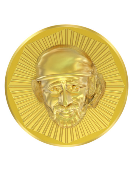 Sai Baba Panchdhatu Coins Fusion of Gold Silver Copper Tin and Zinc By Gianna Art