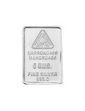 Silver Bar 5 Grams in 999 24Kt Purity Fineness 