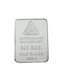 Silver Bar 500 Grams in 999 24Kt Purity Fineness 