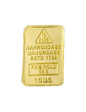 Narrondass Manordass Gold Bar Of 1 Grams in 995 24Kt Purity Fineness 