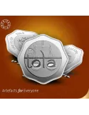 MMTC-PAMP 10 Tola Octagon Shape Silver Coin of 116.63 Gram in 999.9 Purity / Fineness