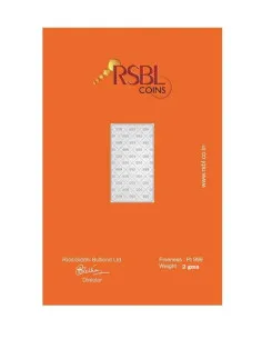 Platinum Bar Of 2 Gram 999 Purity Fineness - 2 Gm / 2 Gms