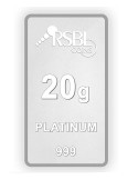 RSBL Platinum Bar Of 20 Gram 999 Purity Fineness