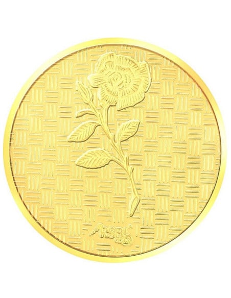 RSBL Gold Coin of 0.5 Gram / Half Gram in 24Kt 995 Purity / Fineness