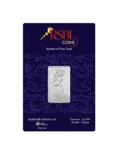 RSBL Silver Bar of 20 Grams in 24Kt 999 Purity Fineness