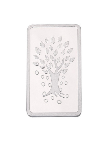 Kundan Kalpataru Tree Silver Bar Of 10 Gram in 999 Purity / Fineness