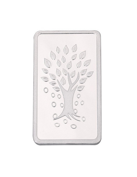 Kundan Kalpataru Tree Silver Bar Of 10 Gram in 999 Purity / Fineness