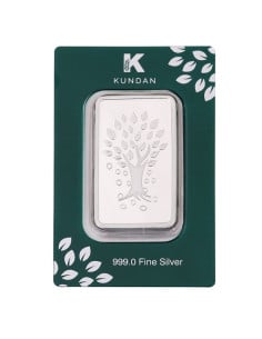 Kundan Kalpataru Tree  Silver Bar of 50 Gram in 999 Purity / Fineness in Certi Card