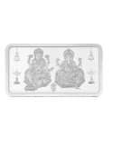 Kundan Lakshmi Ganesha Silver Bar Of 100 Gram in 999 Purity / Fineness in Certi Card