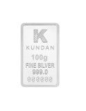 Kundan Kalpataru Tree Silver Bar Of 100 Gram in 999 Purity / Fineness in Certi Card