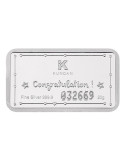 Kundan Color Baby Boy Silver Bar of 20 Gram in 999 Purity / Fineness in Certi Card