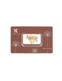 Kundan Color Kamdhenu Cow Silver Bar of 50 Gram in 999 Purity / Fineness in Certi Card