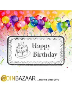 Happy Birthday Silver Note Of 20 Gram in 999 Purity