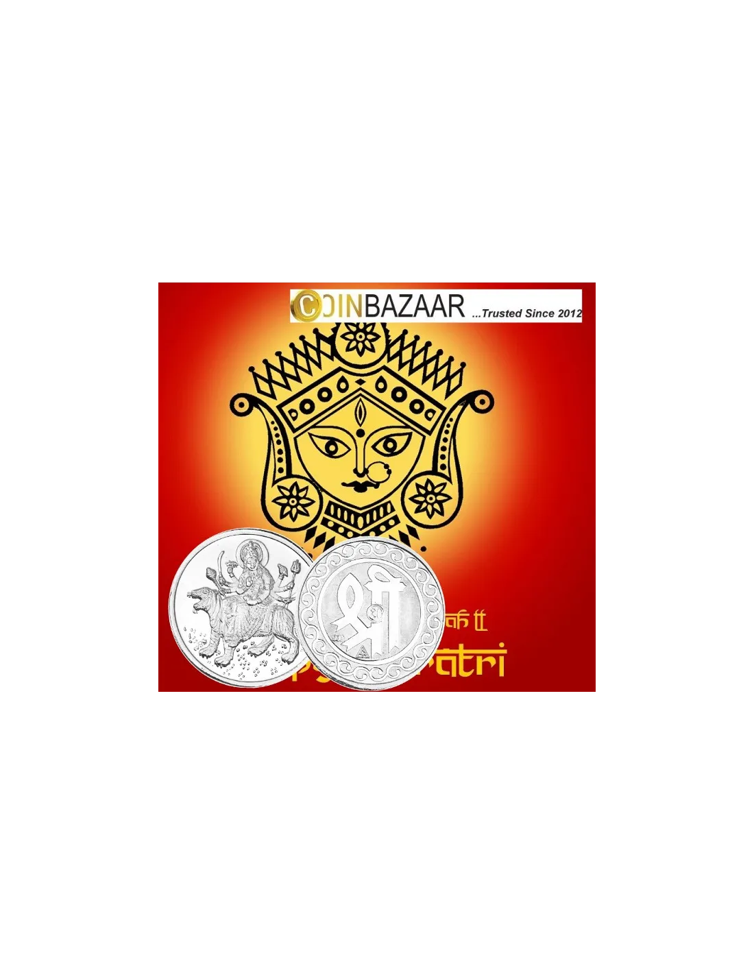 Goddess Ambemata Silver Coin of 20 Gram in 999 Purity / Fineness