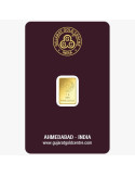 Gujrat Gold Centre Gold Bar Of 1 Gram 24Kt in 999 Purity / Fineness