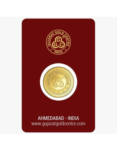 Gujrat Gold Centre Gold Coin Of 5 Gram 24Kt in 999 Purity / Fineness