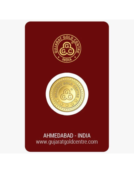 Gujrat Gold Centre Gold Coin Of 5 Gram 24Kt in 999 Purity / Fineness