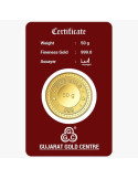 Gujrat Gold Centre Gold Coin Of 50 Gram 24Kt in 999 Purity / Fineness