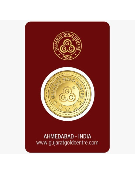 Gujrat Gold Centre Gold Coin Of 50 Gram 24Kt in 999 Purity / Fineness