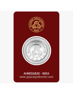 Gujarat Gold Centre Silver Coin Of 5 Gram in 999 24Kt Purity Fineness 