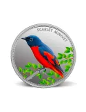MMTC PAMP The Scarlet Minivet Silver Coin Of Conserve WWF 2020 Series 1 oz / 31.10 gm 999.9 Purity