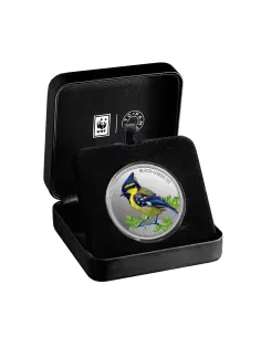 MMTC PAMP The Black-Lored Tit Silver Coin Of Conserve WWF 2020 Series 1 oz / 31.10 gm 999.9 Purity