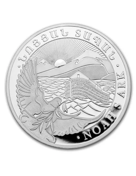 NOAH'S ARK Silver Coin 2021 1 Oz / 31.1 Grams 999 By Armenian