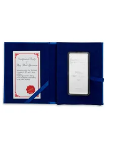 Modison Silver Bar of 100 Grams in 24Kt 999 Purity Fineness in Flap Packing