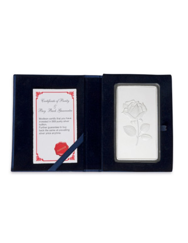 Modison Silver Bar of 250 Grams in 24Kt 999 Purity Fineness in Flap Packing