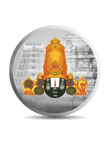 MOHUR Color Balaji Silver Coin Of 20 Gram in 999 Purity / Fineness