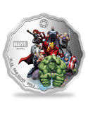 MMTC PAMP Marvel Avengers Power Colored Silver Coin 1 oz / 31.10gm in 999.9 Purity