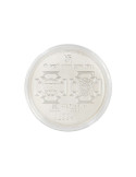 Kundan Color Lakshmi Ganesh Silver Coin of 20 Gram in 999 Purity / Fineness 
