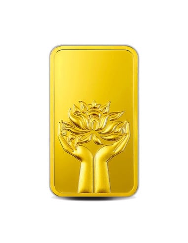MMTC-PAMP Gold Ingot Bar of 20 Grams 24 Karat in 9999 Purity / Fineness