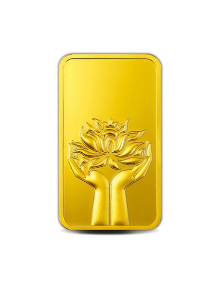 MMTC-PAMP Gold Ingot Bar of 20 Grams 24 Karat in 9999 Purity / Fineness