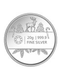 MMTC PAMP Silver Coin MERRY CHRISTMAS of 20 Gram in 999.9 Purity / Fineness