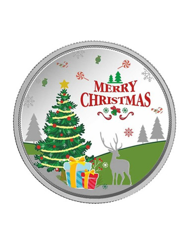 MMTC PAMP Silver Coin MERRY CHRISTMAS of 20 Gram in 999.9 Purity / Fineness