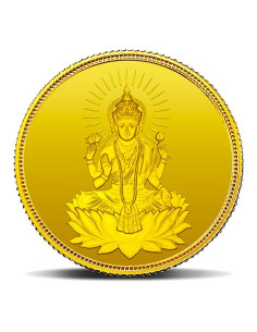 MMTC-PAMP Lakshmi Gold Coin of 8 Grams 24 Karat in 999.9 Purity / Fineness in Certi Card