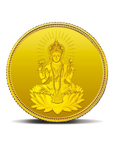 MMTC-PAMP Lakshmi Gold Coin of 8 Grams 24 Karat in 999.9 Purity / Fineness in Certi Card