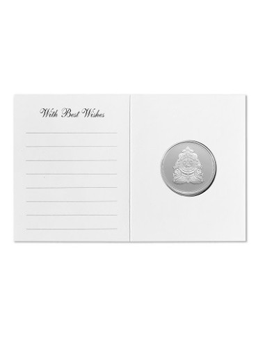 Modison Jagannath Silver Coin of 10 Grams in 24Kt 999 Purity Fineness Folder Packing