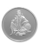 Modison Sai Baba Silver Coin of 10 Grams in 24Kt 999 Purity Fineness