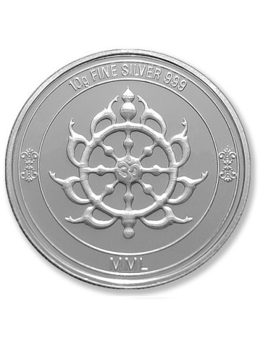 Modison Jagannath Silver Coin of 10 Grams in 24Kt 999 Purity Fineness