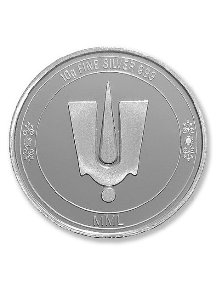 Modison Tirupati Silver Coin of 10 Grams in 24Kt 999 Purity Fineness in Folder Packing
