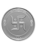 Modison Lakshmi Ganesh Silver Coin of 10 Grams in 24Kt 999 Purity Fineness in Folder Packing