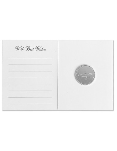 Modison Congratulation Silver Coin of 10 Grams in 24Kt 999 Purity Fineness in Folder Packing 