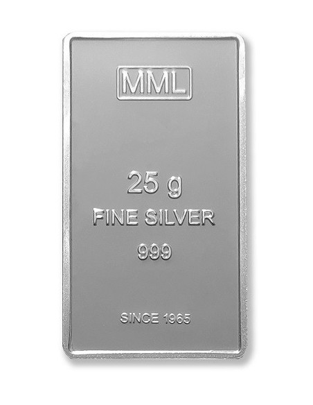 Modison Radha Krishna Silver Bar of 25 Grams in 24Kt 999 Purity Fineness in Certicard