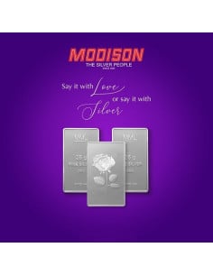 Modison Silver Bar of 25 Grams in 999 Purity /Fineness in Capsule