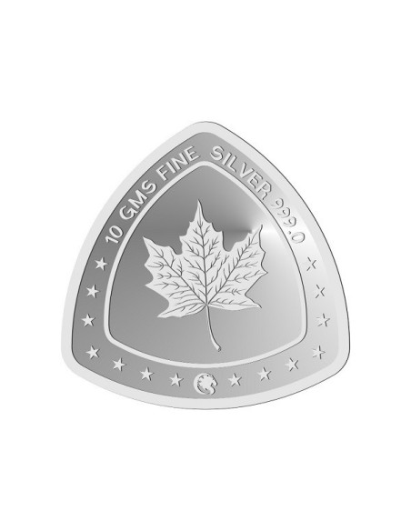 Triangle Queen Silver Coin Of 10 Grams in 999 Purity Fineness