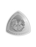 Omkar Mint Triangle King & Queen Silver Coin Of 10 Grams in 999 Purity Fineness