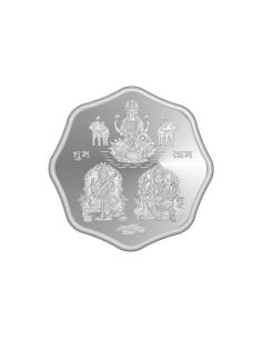 Octagon Trimurti Silver Coin Of 10 Grams in 999 Purity Fineness