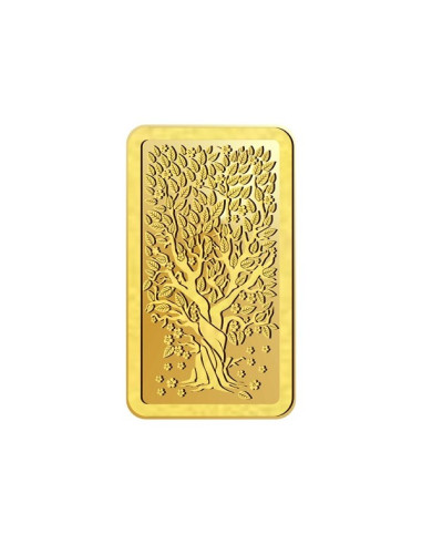 Kalpataru Gold Bar Of 1 Gram 24Kt Gold 999 Purity Fineness